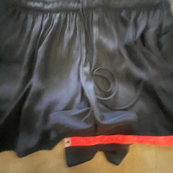 RAMY BROOK August Silk Boho Black Shorts Pockets Size Large Sexy Boho Tie Waist - Picture 9 of 10